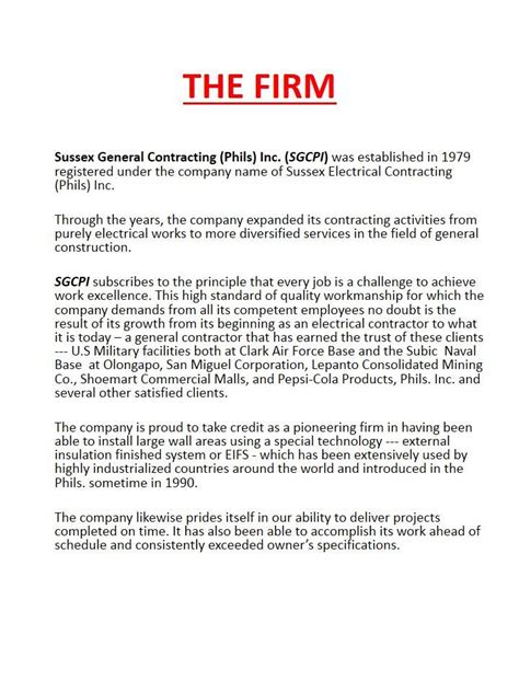 sussex general contracting phils. inc|SUSSEX GEN. CONTRACTING (PHILS.) INC. detailed .